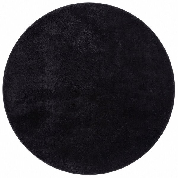 Protišmykový koberec MELLOW čierny kruh