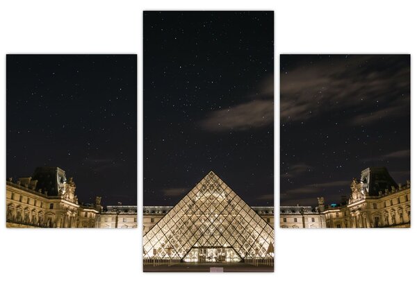 Obraz - Louvre v noci (90x60 cm)