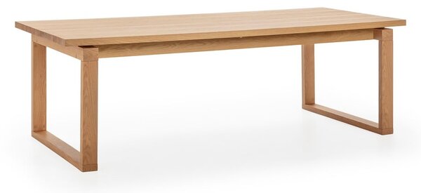 Jedálenský stôl s doskou v dubovom dekore 100x220 cm Rina – Marckeric