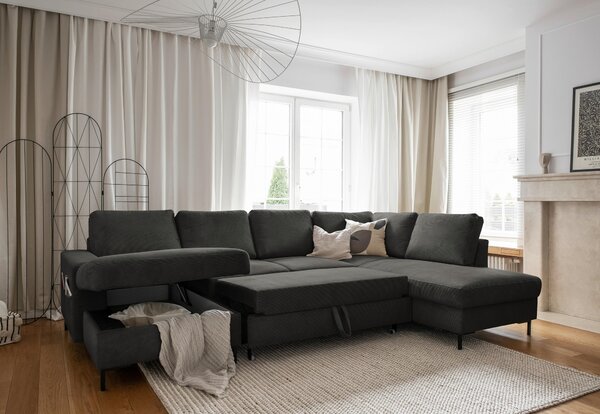 SEDACIA SÚPRAVA, textil, sivá MID.YOU - Sedačky, Online Only