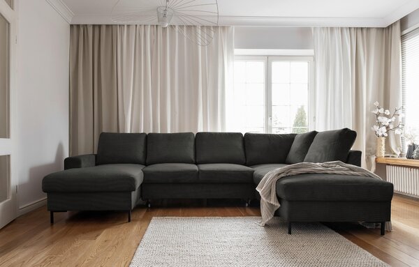 SEDACIA SÚPRAVA, textil, sivá MID.YOU - Sedačky, Online Only