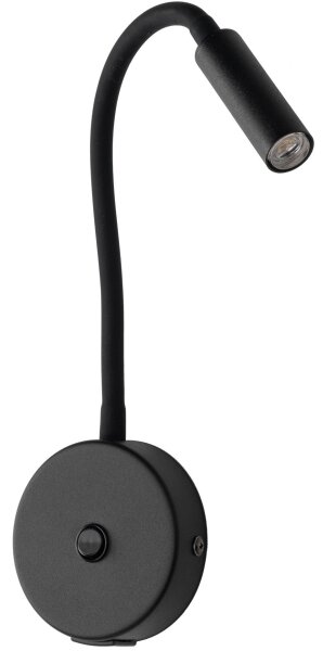 LED Nástenná lampa s USB portem LAGOS 1xG9/3W/5V čierna