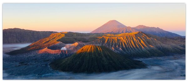 Obraz hory Bromo v Indonézii (120x50 cm)
