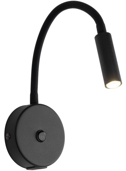 LED Nástenná lampa s USB portem LAGOS 1xG9/3W/5V čierna