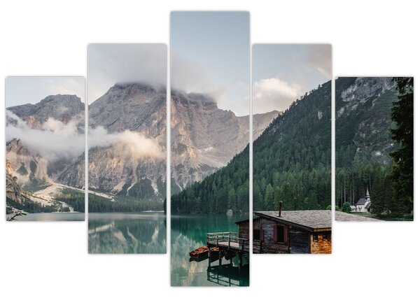 Obraz - Lake Prags (150x105 cm)