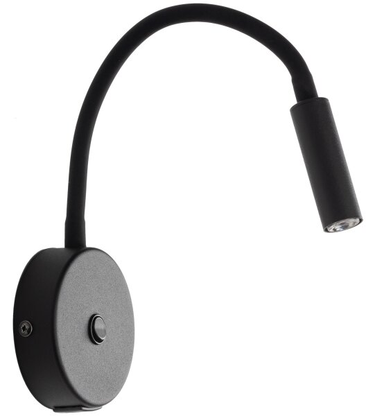 LED Nástenná lampa s USB portem LAGOS 1xG9/3W/5V čierna