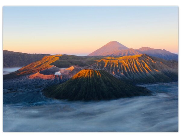 Obraz hory Bromo v Indonézii (70x50 cm)