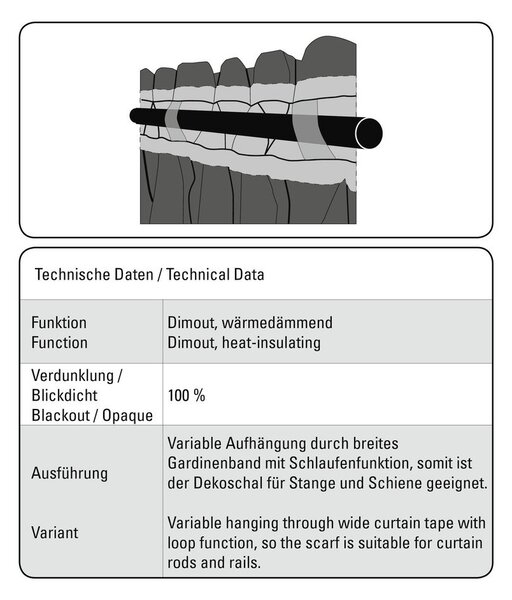 Béžový zatemňovací/termo záves zo žakára 140x245 cm Ornament – Sehlbach