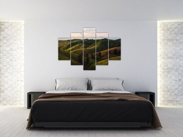 Obraz - Výhľad na thajské kopčeky (150x105 cm)