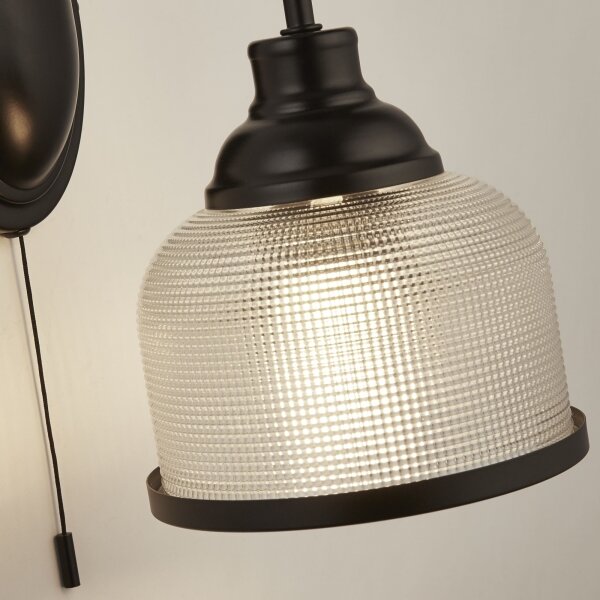 Searchlight 2671-1BK - Nástenná lampa BISTRO 1xE27/60W/230V čierna