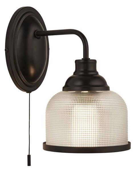 Searchlight 2671-1BK - Nástenná lampa BISTRO 1xE27/60W/230V čierna