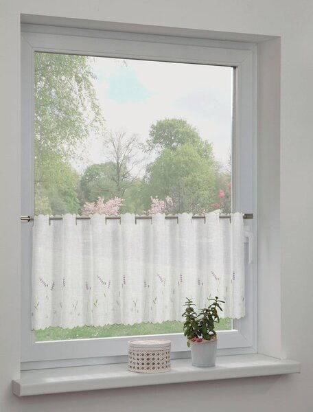 Biela záclona 135x45 cm Lavender – Sehlbach