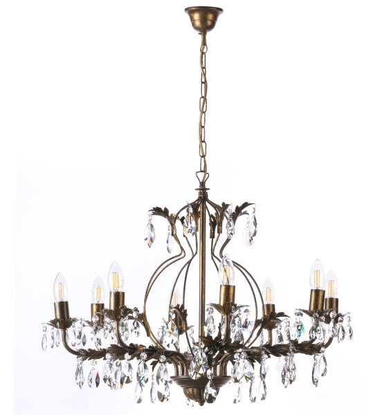 ONLI - Luster na reťazi TERESA 8xE14/6W/230V bronzová
