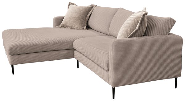 ROHOVÁ SEDAČKA, textil, svetlohnedá P & B - Sedačky, Online Only