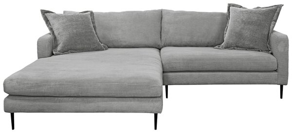 ROHOVÁ SEDAČKA, textil, sivá P & B - Sedačky, Online Only