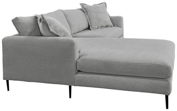 ROHOVÁ SEDAČKA, textil, sivá P & B - Sedačky, Online Only