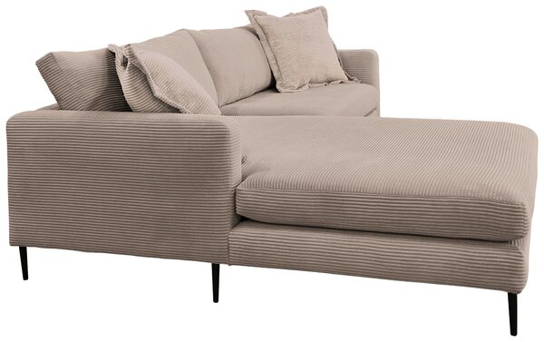 ROHOVÁ SEDAČKA, textil, svetlohnedá P & B - Sedačky, Online Only