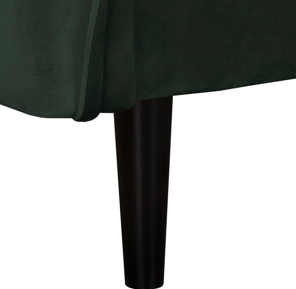 Tmavozelená zamatová pohovka 138 cm Juli – Ropez