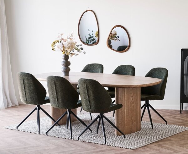 Jedálenský stôl v dekore jaseňa 110x210 cm Serra – House Nordic