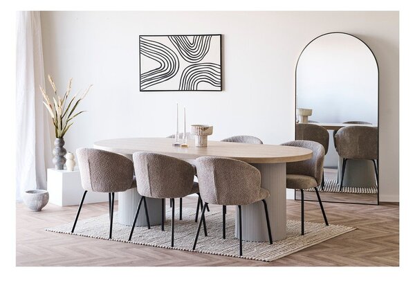 Jedálenský stôl s doskou v dekore jaseňového dreva 100x220 cm Solva – House Nordic