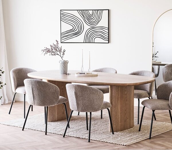 Jedálenský stôl v dekore jaseňa 110x210 cm Serra – House Nordic