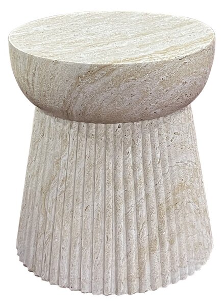 Kamenný okrúhly záhradný stolík ø 37 cm Bonn – House Nordic