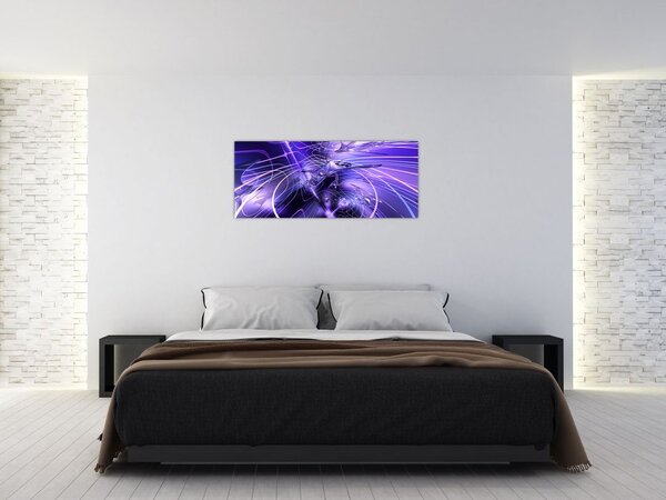 Obraz technické abstrakcie (120x50 cm)