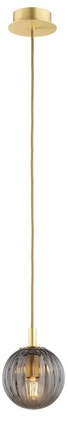 Argon 8512 - Luster na lanku PALOMA 1xE14/7W/230V pr. 12 cm zlatá/čierna