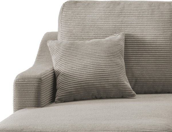 ROHOVÁ SEDAČKA, textil, sivohnedá P & B - Sedačky, Online Only