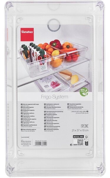 Plastový organizér do chladničky 37x20,5 cm – Metaltex