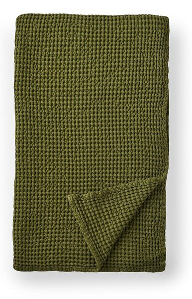Zelená bavlnená deka 150x200 cm Jaipur Chunky Waffle – Pineapple Elephant