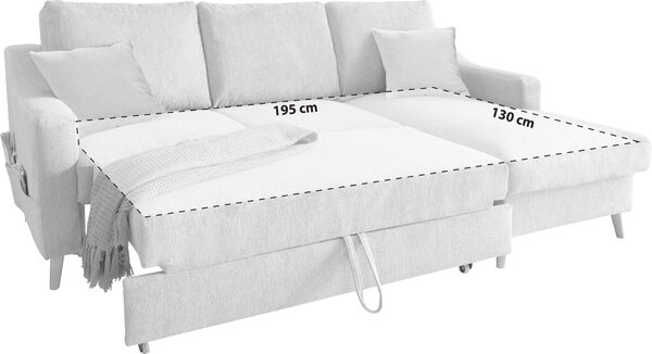 ROHOVÁ SEDAČKA, textil, sivohnedá P & B - Sedačky, Online Only