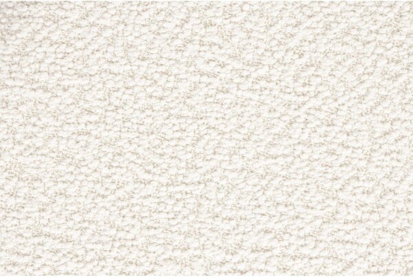 Biely taburet z textílie buklé Marcos – White Label