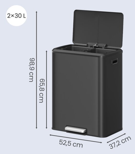 Odpadkový kôš na triedený odpad LTBB35556B02