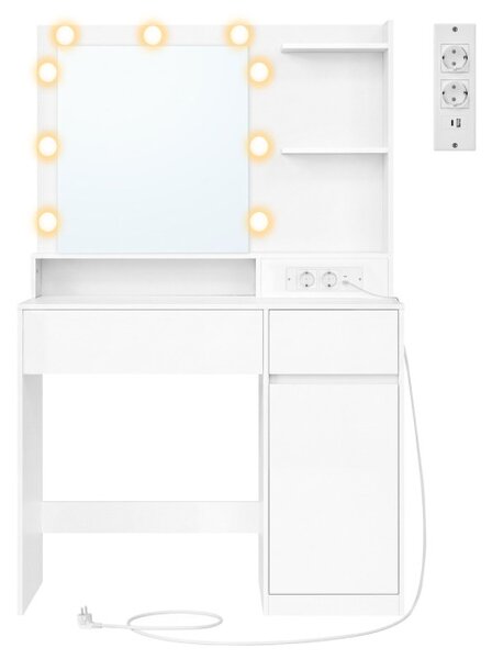 Toaletný stolík s LED zrkadlom RDT242WB01
