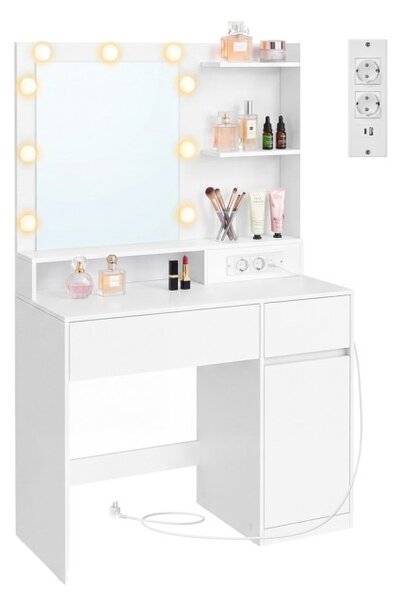 Toaletný stolík s LED zrkadlom RDT242WB01