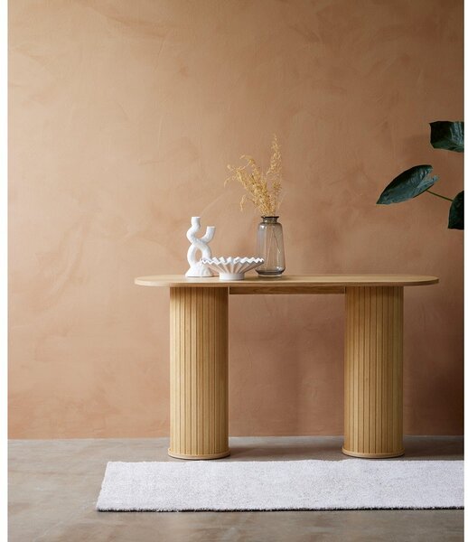 Konzolový stolík v prírodnej farbe 40x130 cm Nola – Unique Furniture