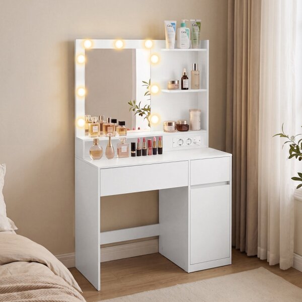 Toaletný stolík s LED zrkadlom RDT242WB01