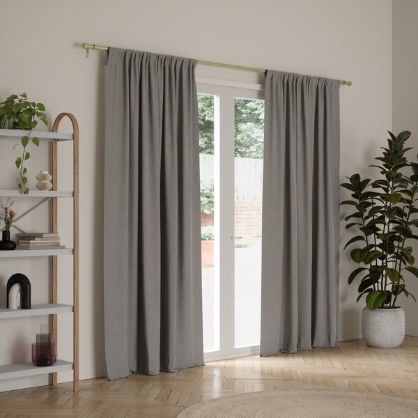Matne zlatá oceľová roztiahnuteľná garniža 168 - 305 cm Cleo – Umbra
