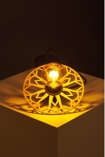Luster na lanku FALCO 1xE27/60W/230V pr. 20 cm béžová
