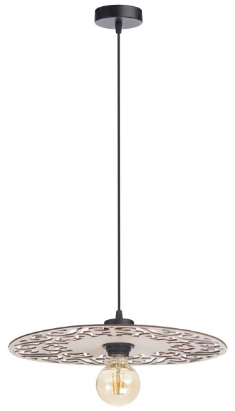 Luster na lanku FALCO 1xE27/60W/230V pr. 40 cm béžová