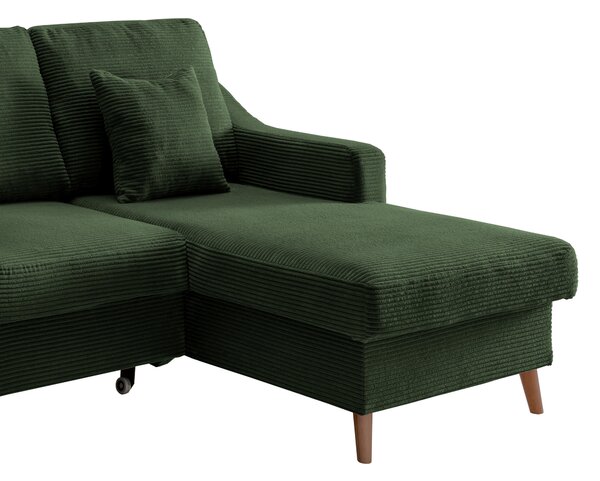 ROHOVÁ SEDAČKA, textil, tmavozelená P & B - Sedačky, Online Only