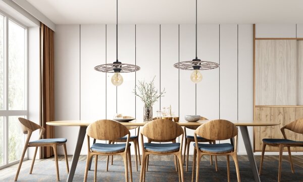 Luster na lanku FALCO 1xE27/60W/230V pr. 40 cm béžová