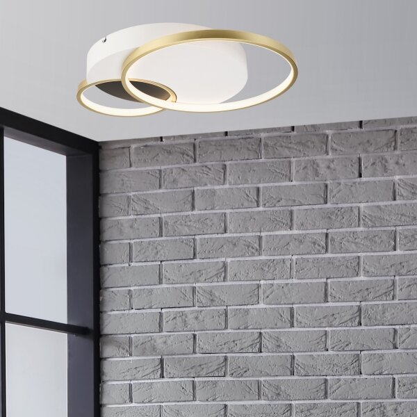 Stmievateľné stropné svietidlo BENITO LED/31W/230V 3000-6500K biela/zlatá