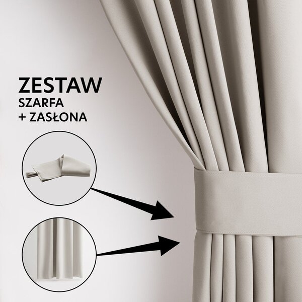 Béžový dimout záves 140x245 cm Kierra – Restilo