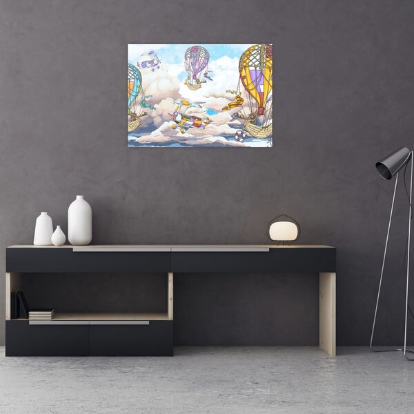 Obraz - Výprava v oblakoch (70x50 cm)