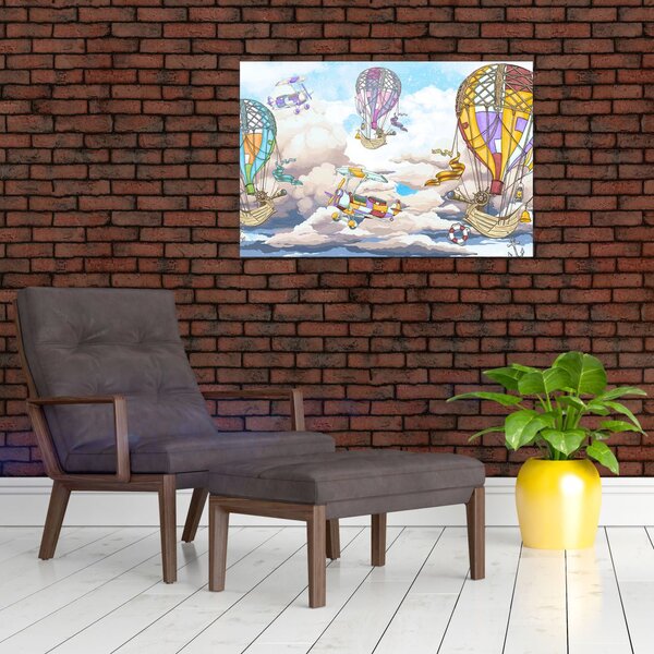 Obraz - Výprava v oblakoch (90x60 cm)