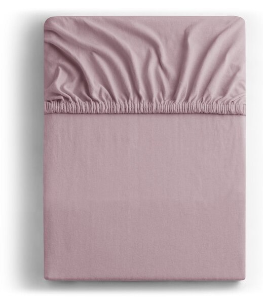 Staroružová napínacia plachta jersey 90x200 cm Amber – Restilo