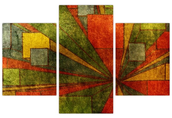 Obraz geometrické abstrakcie (90x60 cm)