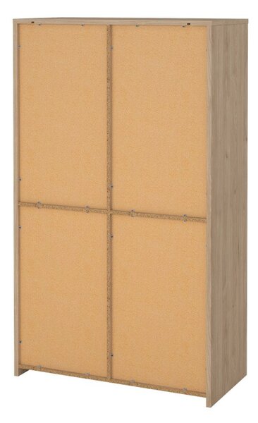 Biela/v prírodnej farbe vitrína v dekore duba 100x170x48 cm Next – Tvilum